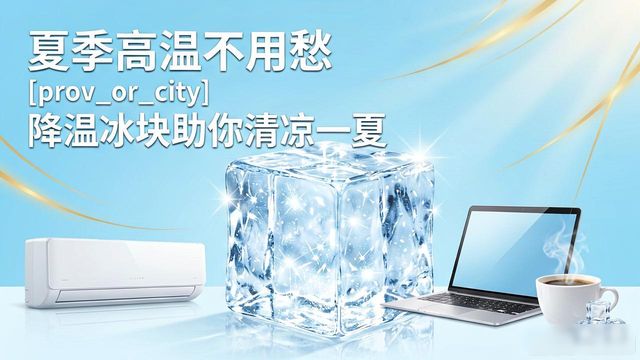 夏季高温不用愁 西安降温冰块助你清凉一夏